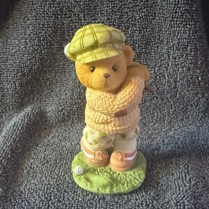 Cherished Teddies. Tan and Yellow Bear Figurine